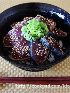 簡単♪カツオのタタキの漬け丼-レシピのメイン写真