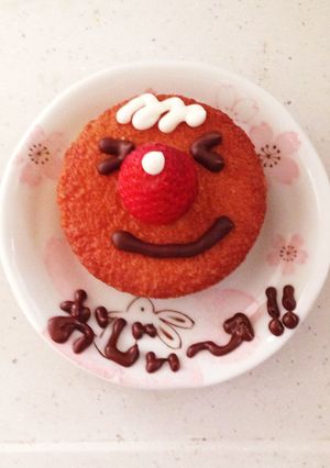 カスタードケーキでデコケーキ-レシピのメイン写真