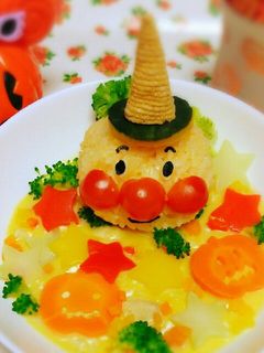 ハロウィンに♡アンパンマンのシチュー★-レシピのメイン写真