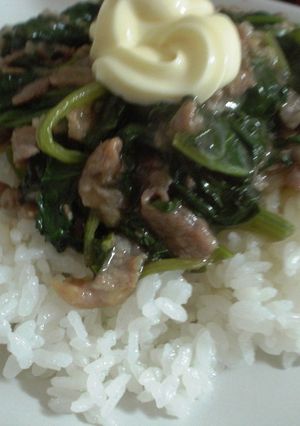 (∵)屋：簡単♪ポパイ丼-レシピのメイン写真