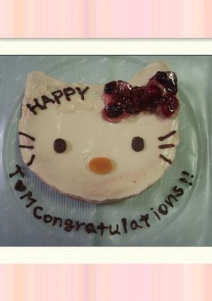 HAPPYキティーのチーズケーキ-レシピのメイン写真