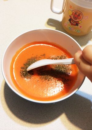 離乳食に！簡単にんじんスープ-レシピのメイン写真