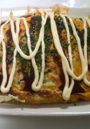 ☆山芋とクリームチーズ入りお好み焼き☆-レシピのメイン写真