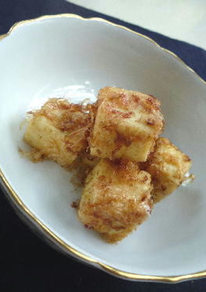 香ばしい☆おかかをまとった高野豆腐揚げ-レシピのメイン写真