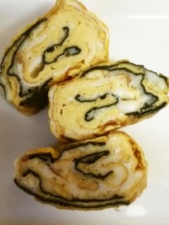 お弁当に!海苔、チーズ卵焼き-レシピのメイン写真