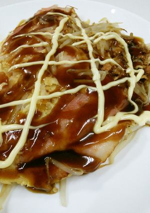 もやしのお好み焼き(なんちゃってモダン)-レシピのメイン写真