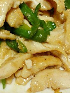 鶏ささみとピーマンのオイスターソース炒め-レシピのメイン写真