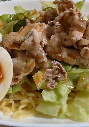 豚しゃぶON冷やし中華-レシピのメイン写真