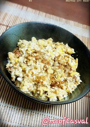 タンパク質で肉体改造♪簡単炒り卵-レシピのメイン写真