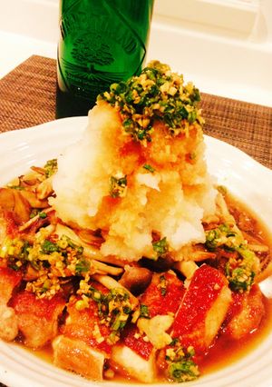 五香味かおる鶏モモ肉toおろし香味ダレ-レシピのメイン写真