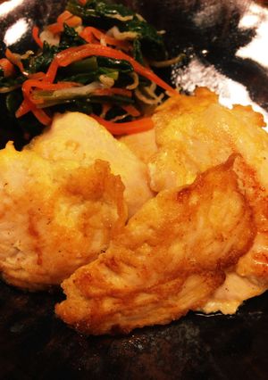 鶏ムネ肉＋卵で簡単やわらか、チキンソテー-レシピのメイン写真