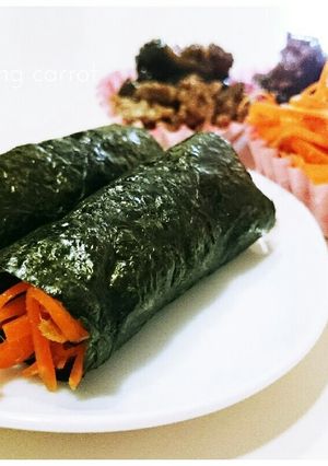 冷凍お弁当お野菜おかず：のりロール人参-レシピのメイン写真