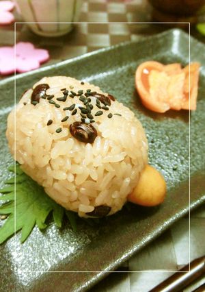 プリッともちっと❂ごてあら赤飯おにぎり。-レシピのメイン写真