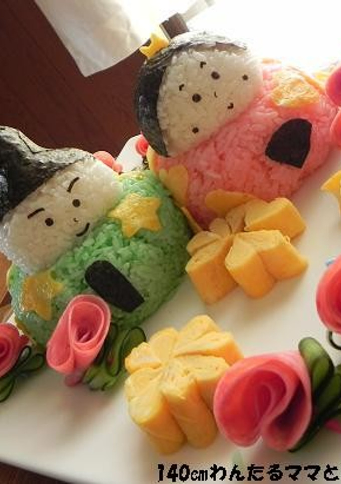 簡単★お内裏様とお雛様のデコちらし寿司-レシピのメイン写真