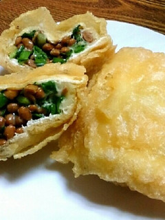 ニラと納豆のカリッと包み揚げ-レシピのメイン写真
