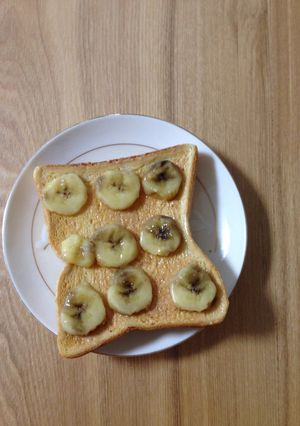 ピーナッツバナナトースト-レシピのメイン写真