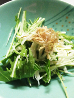 簡単! シャキシャキ水菜と大根サラダ♩-レシピのメイン写真