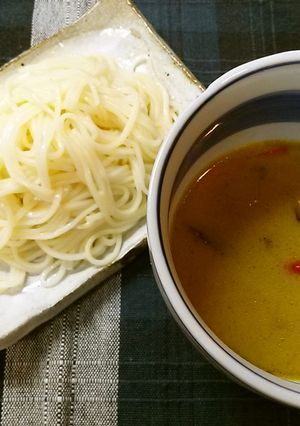グリーンカレーつけ麺-レシピのメイン写真