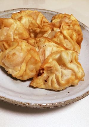 チーズ明太ポテト餃子♪-レシピのメイン写真