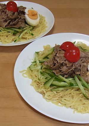 冷しゃぶサラダ風冷やし中華-レシピのメイン写真