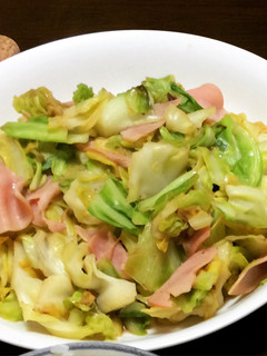 簡単!キャベツとハムの炒め物-レシピのメイン写真