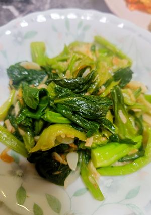 青菜と小エビの炒めもの-レシピのメイン写真