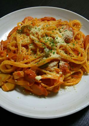 我が家のナポリタン-レシピのメイン写真