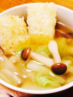 白菜たっぷり!おこげスープ-レシピのメイン写真