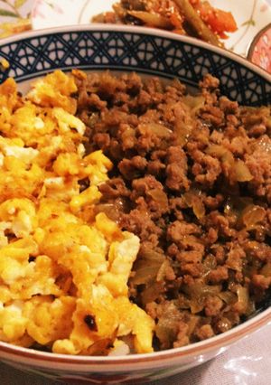 そぼろと卵の2色丼<15分>-レシピのメイン写真