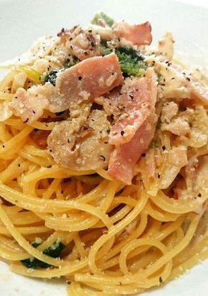 濃厚♪ツナベーコン チーズクリームパスタ-レシピのメイン写真