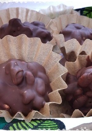 まぜて固めるポンがしチョコ-レシピのメイン写真