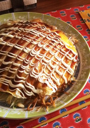 フライパン♪で簡単広島風お好み焼きー♪-レシピのメイン写真