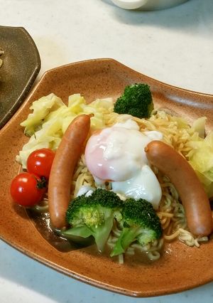 マルちゃん正麺ごまだれ冷しde簡単ランチ-レシピのメイン写真