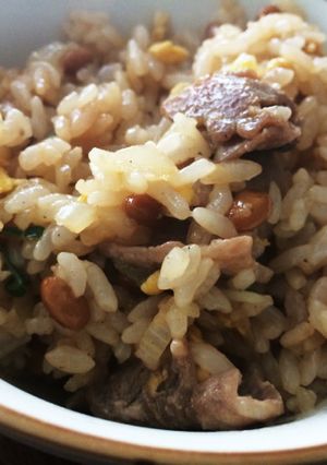 簡単♡焼肉のタレが決め手の納豆チャーハン-レシピのメイン写真