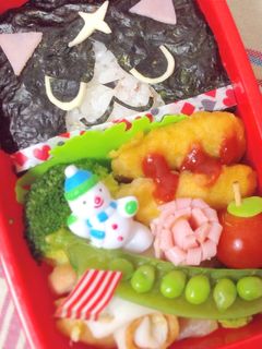 キャラ弁 フユニャン✴︎のり弁-レシピのメイン写真