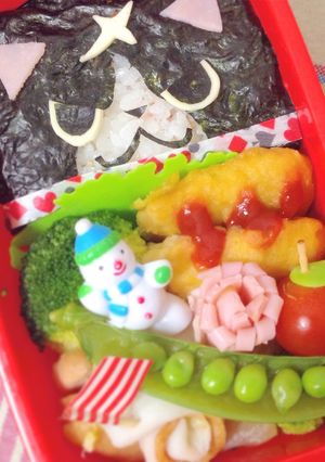 キャラ弁 フユニャン✴︎のり弁-レシピのメイン写真