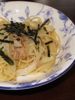 白菜ネギの和風パスタ!減塩だからおいしい-レシピのメイン写真