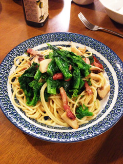 菜の花とベーコンのパスタ-レシピのメイン写真