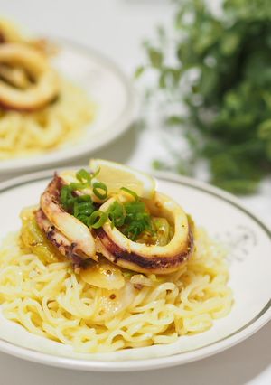 ♡イカのカレーマリネde冷し中華♡-レシピのメイン写真