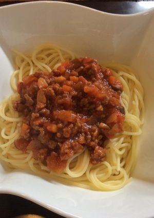 グルメのタレを使ったミートスパゲッティ-レシピのメイン写真