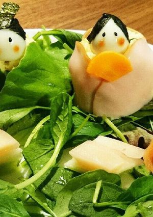 ポテトサラダでひな祭り☆-レシピのメイン写真