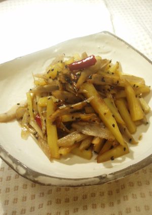 さつまいもとごぼうのきんぴら-レシピのメイン写真
