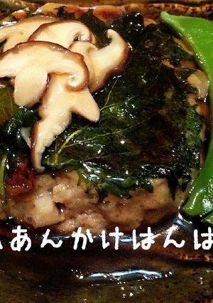 蓮根入り＊和風餡掛けハンバーグ-レシピのメイン写真