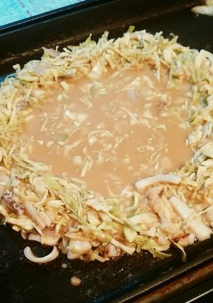 イカめんたいもんじゃ♪（ヘルシー)-レシピのメイン写真