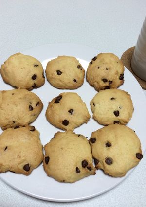 ノンバターチョコチップクッキー-レシピのメイン写真