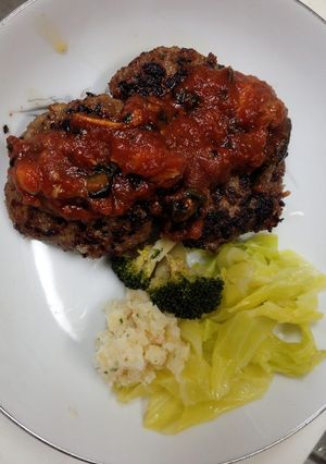 リメイク!ひじきと豆腐入りハンバーグ-レシピのメイン写真