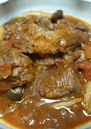 牛すじの赤ワイン煮込み-レシピのメイン写真