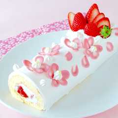 รูปของ 春のロールケーキ ひな祭りにも♪