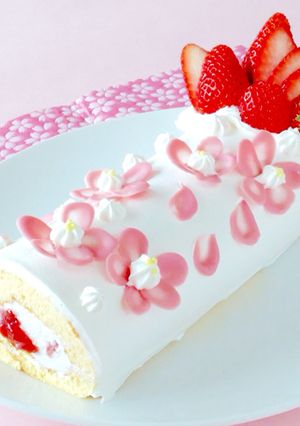 春のロールケーキ ひな祭りにも♪-レシピのメイン写真