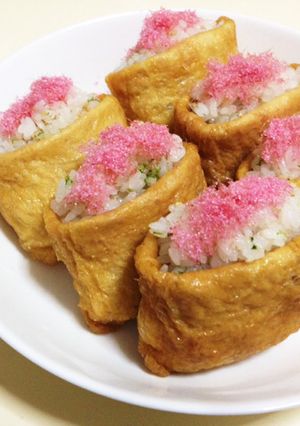 レンジで簡単いなり寿司〜花見•行楽弁当〜-レシピのメイン写真
